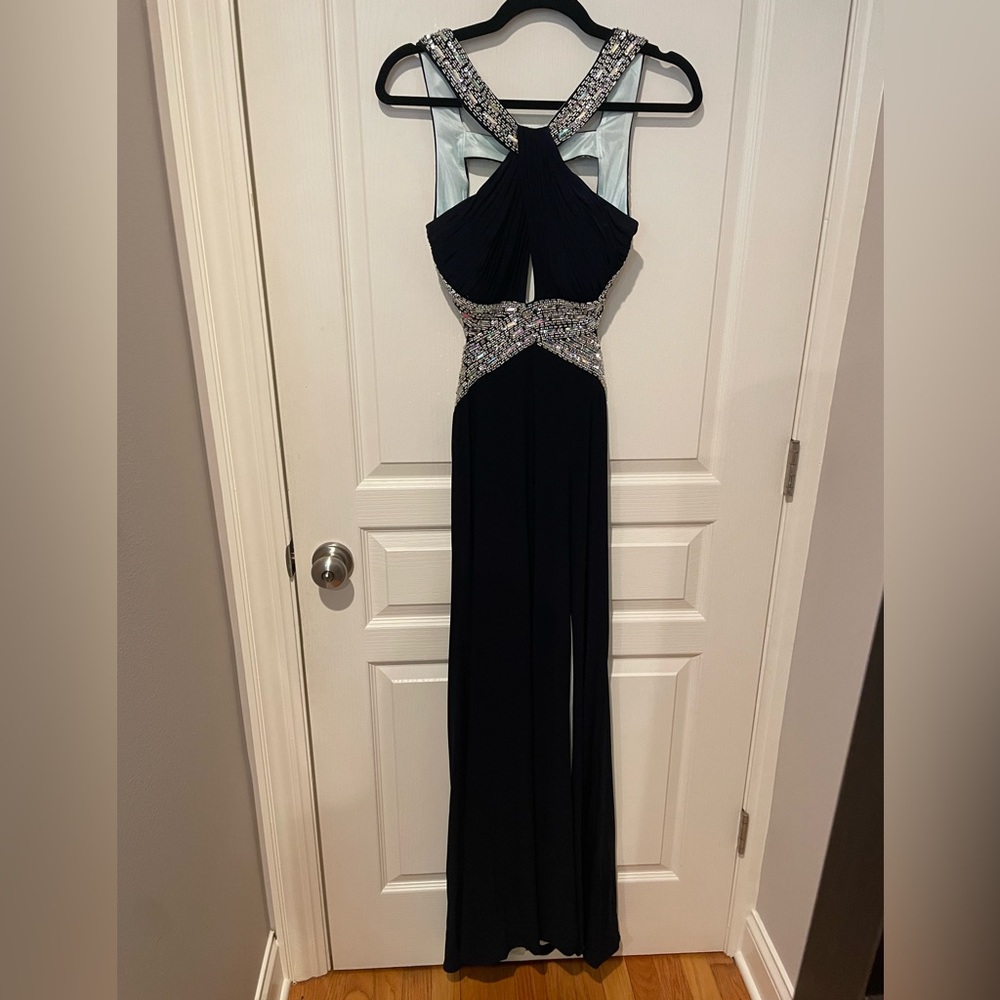Aqua gown dress